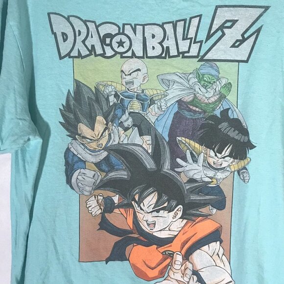 Dragon Ball Z Namek Akira Toriyama Teal Green Short Sleeve T Shirt Tee - Picture 3 of 5